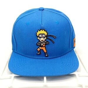 Naruto 2002 Shippuden Collection Snapback Hat Anime Manga Blue OSFM